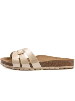 Pantoletten in Gold