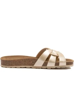 Pantoletten in Gold