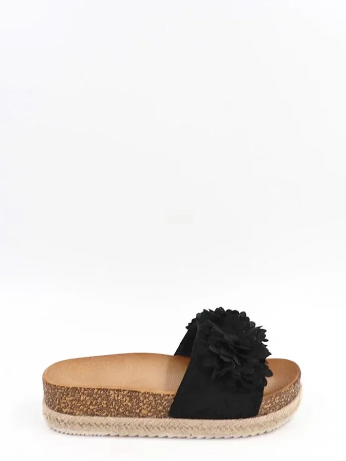 Pantoletten in Schwarz