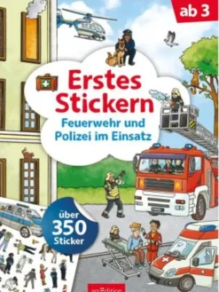 Papeterie/PBS - Erstes Stickern - Feuerwehr und Polizei im Einsatz