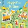 Papeterie/PBS - Mein Immer-wieder-Stickerbuch: Bagger und Kräne