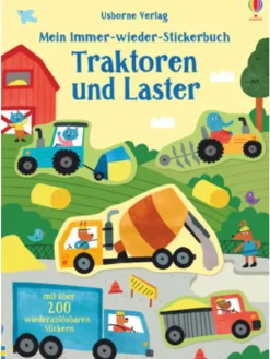 Papeterie/PBS - Mein Immer-wieder-Stickerbuch: Traktoren und Laster