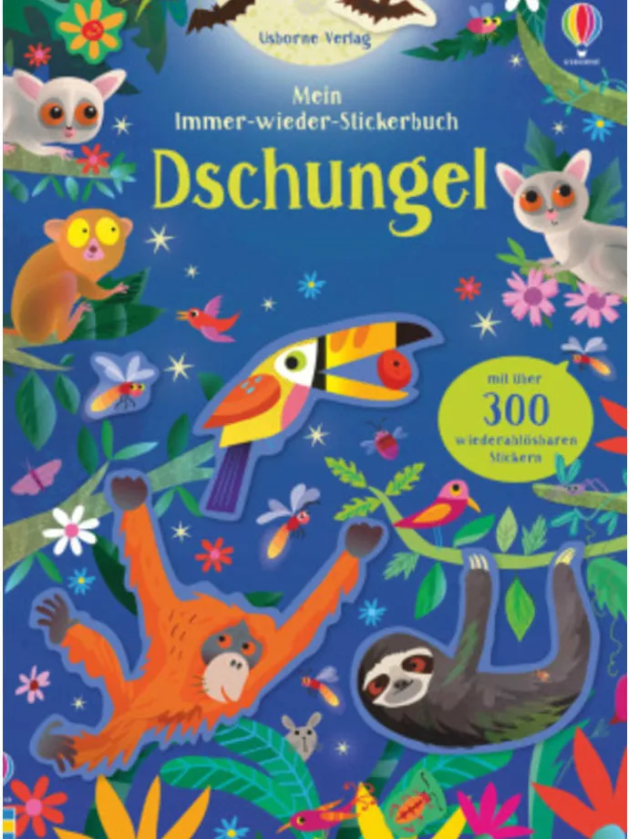 Papeterie/PBS - Mein Immer-wieder-Stickerbuch: Dschungel