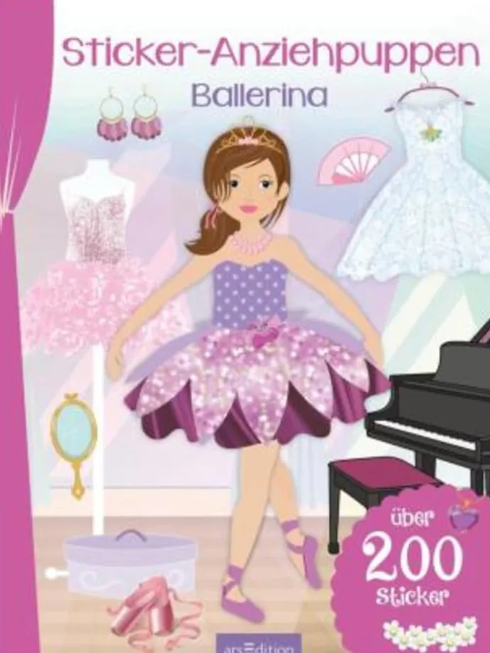 Papeterie/PBS - Sticker-Anziehpuppen - Ballerina