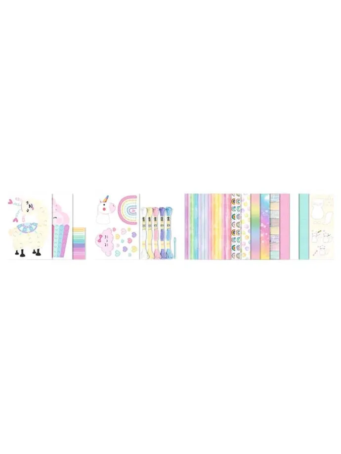 Papier-Bastelset "Cute Rainbow" in Bunt