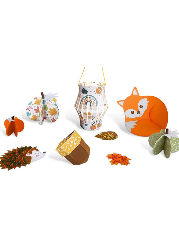 Papier-Bastelset "Woodland friends" in Bunt
