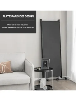 Paravent 4 tlg. 173 cm in Grau