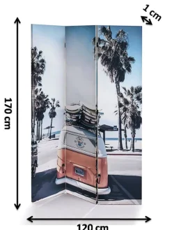 Paravent CALIFORNIA in Rosa