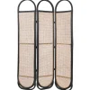 Paravent CORTONA in /Braun/Schwarz - (W) 118 x (H) 180 x (L) 3 cm