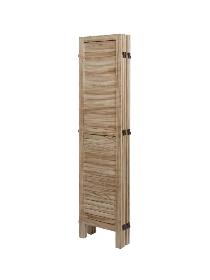 Paravent G30 im Shabby-Look, Hellbraun