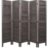Paravent G30 im Shabby-Look, Grau-braun