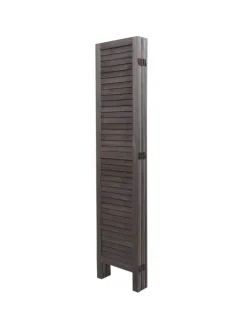 Paravent G30 im Shabby-Look, Grau-braun