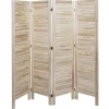 Paravent G30 im Shabby-Look, Hellbraun