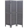 Paravent G30, Shabby-Look, Grau