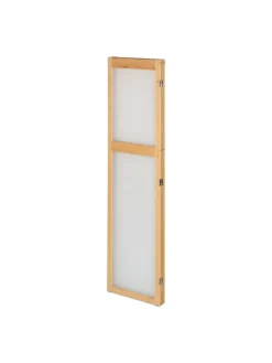 Paravent in Natur/ Weiß - (B)135,5 x (H)168 cm