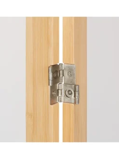 Paravent in Natur/ Weiß - (B)135,5 x (H)168 cm