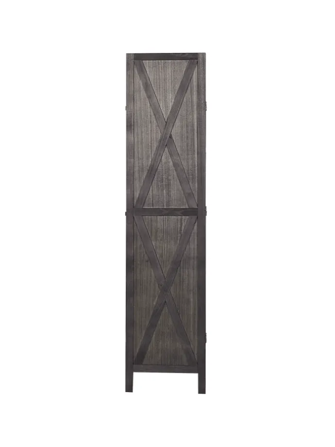 Paravent RIDANNA in Braun - (W) 163 x (H) 170 x (L) 2 cm