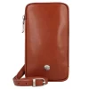 Paris Handytasche Leder 10 cm in tan 1
