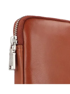 Paris Handytasche Leder 10 cm in tan 1