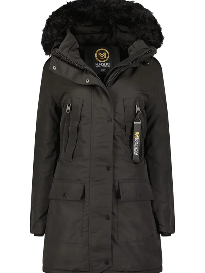 Parka "Cormai" in Schwarz