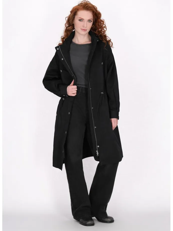 Parka in Schwarz