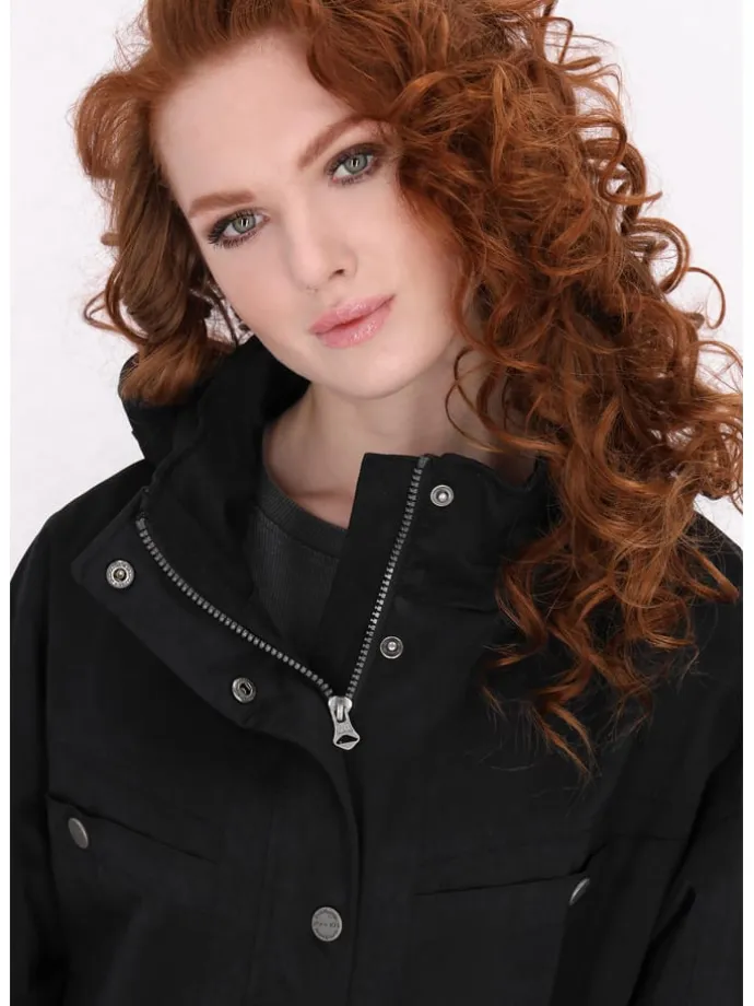 Parka in Schwarz