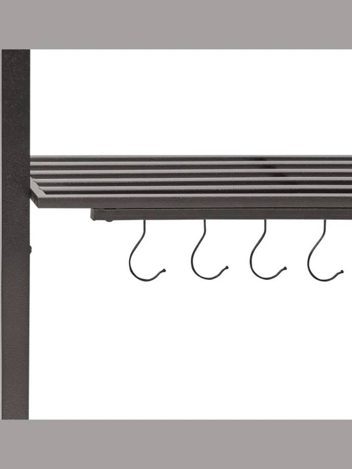 Pavillon NARO in Beige/Schwarz - (W) 240 x (H) 245 x (L) 148 cm