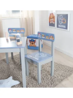 Paw Patrol Kinderstuhl, Holz Grau/Blau, ab 18 Mon., mit Helden-Motiv