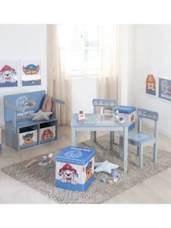 Paw Patrol Sitzgruppe, Holz, Grau/Blau, Tisch & Stuhl, ab 18 Monaten