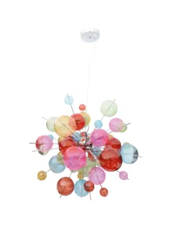 Pendelleuchte "EXPLOSION" in bunt - (L)65 cm x (B)65 cm x (H)193 cm