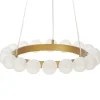 Pendelleuchten GEORGES in Gold - (W) 59 x (H) 146 x (L) 59 cm