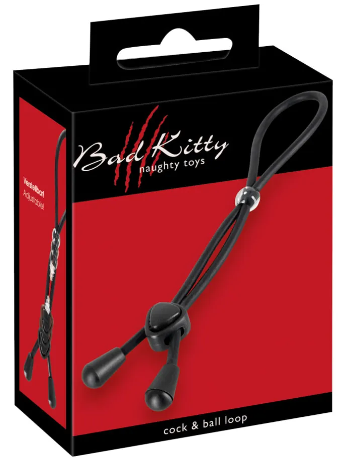 Penis- und Hodenring Bad Kitty Cock & Ball Loop in schwarz