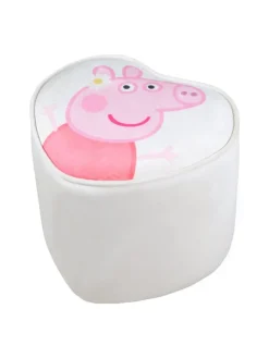Peppa Pig Polsterhocker Herzform, Beige, für Kinder bis 60 kg