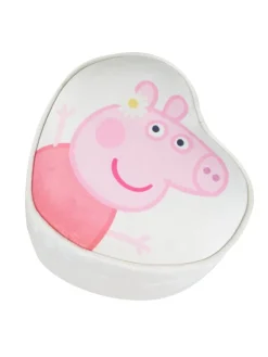 Peppa Pig Polsterhocker Herzform, Beige, für Kinder bis 60 kg