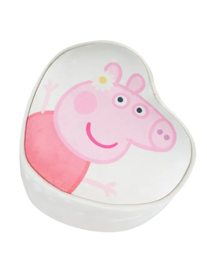 Peppa Pig Polsterhocker Herzform, Beige, für Kinder bis 60 kg