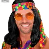 Perücke in Schwarz/ Bunt