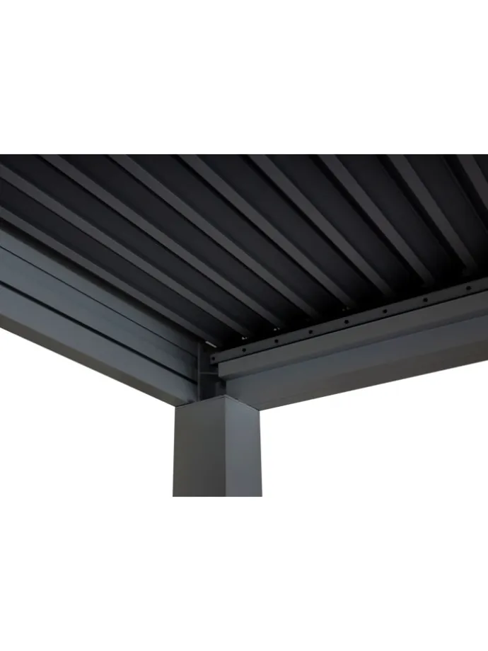 Pergola L46 11cm-Alu-Gestell, sturmfest, Anthrazit