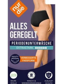 Periodenpanty in Schwarz