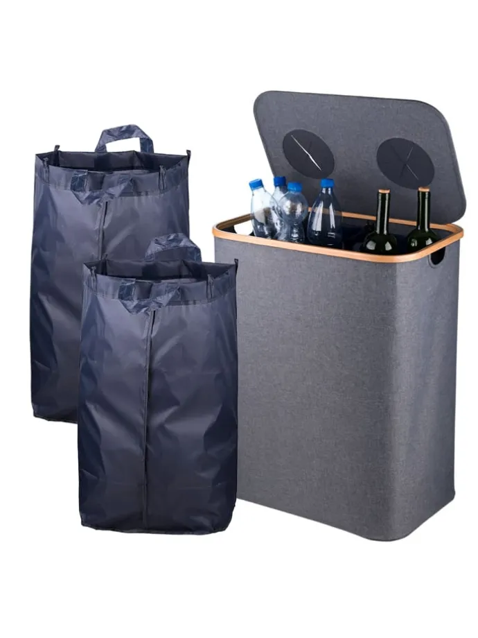Pfandflaschen-Sammelbehälter in Grau - 170 Liter