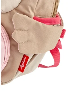 Pfötchen-Rucksack Eule in Rosa/Braun