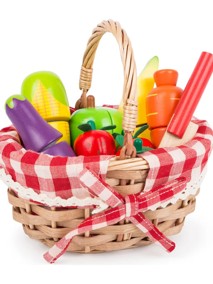 Picknickkorb mit Schneide-Obst - ab 3 Jahren