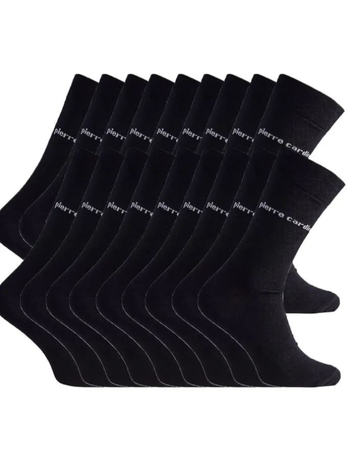 Pierre Cardin Socken 18 Paar in SCHWARZ
