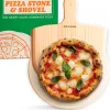 Pizzastein für Backofen & Gasgrill inkl. Pizzasschieber - 2er Set