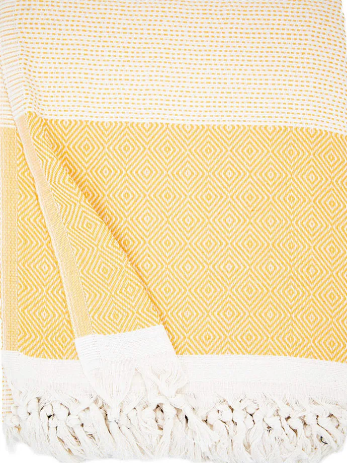 Plaid in Senf - (L)250 x (B)200 cm