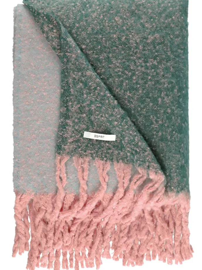 Plaid "Marty" in Grau/ Grün/ Rosa