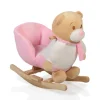 Plüsch Schaukeltier Bär rosa WJ-635 in rosa