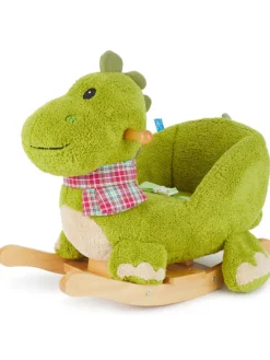 Plüsch Schaukeltier Dino in Grün