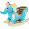 Plüsch Schaukeltier Elefant in Blau