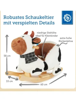 Plüsch Schaukeltier Kuh