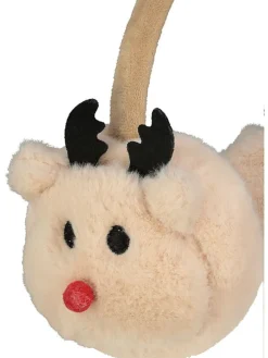 Plüsch-Ohrenschützer in Beige